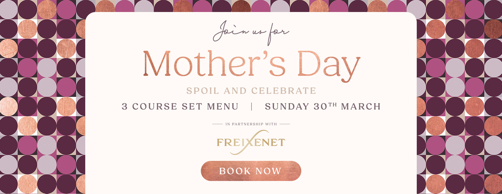 Mother’s Day menu/meal in Harpenden